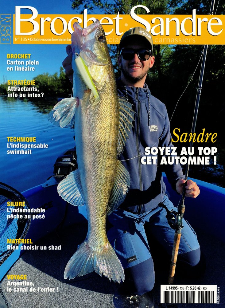 Numéro 135 magazine BSM Brochet Sandre Magazine