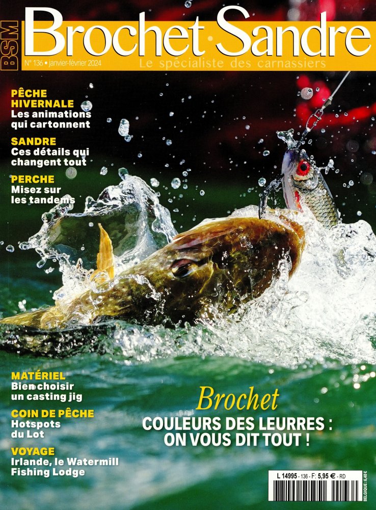 Numéro 136 magazine BSM Brochet Sandre Magazine