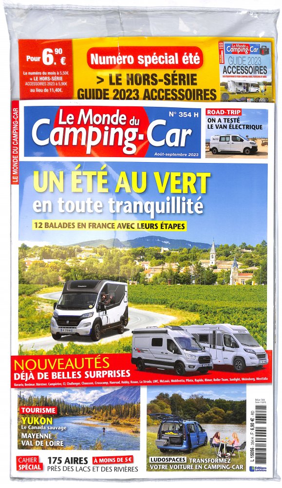 Numéro 354 magazine Le Monde Du Camping-Car + Hors-Série Accessoires