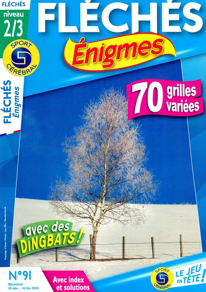 Numéro 91 magazine SC Fléchés Enigmes Niv. 2/3
