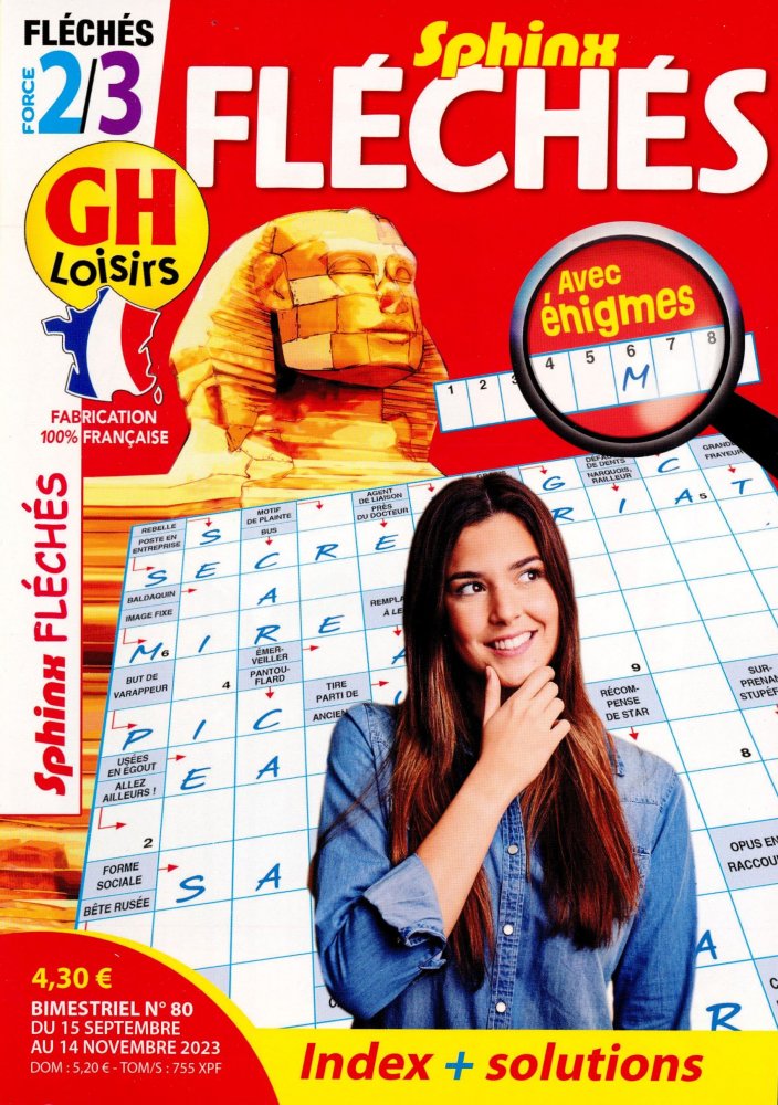 Numéro 80 magazine GH Fléchés Sphinx Niv 2-3