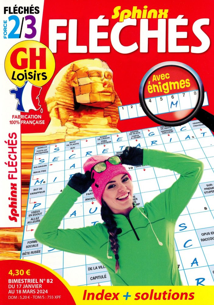 Numéro 82 magazine GH Fléchés Sphinx Niv 2-3