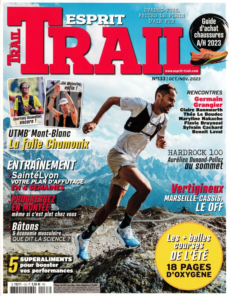 Numéro 133 magazine Esprit Trail