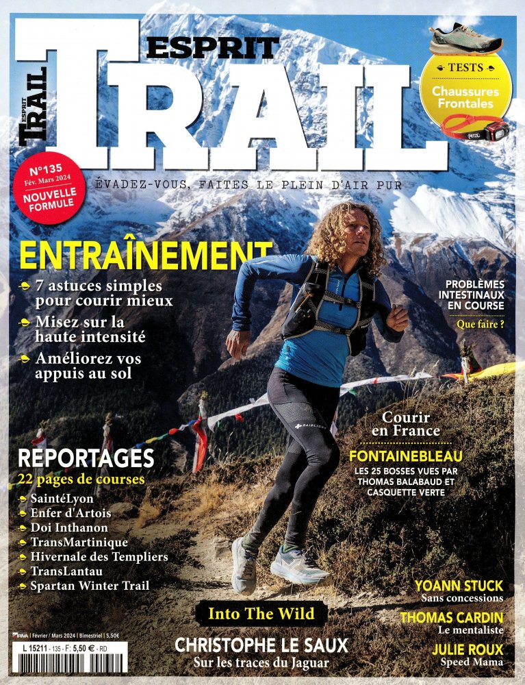Numéro 135 magazine Esprit Trail