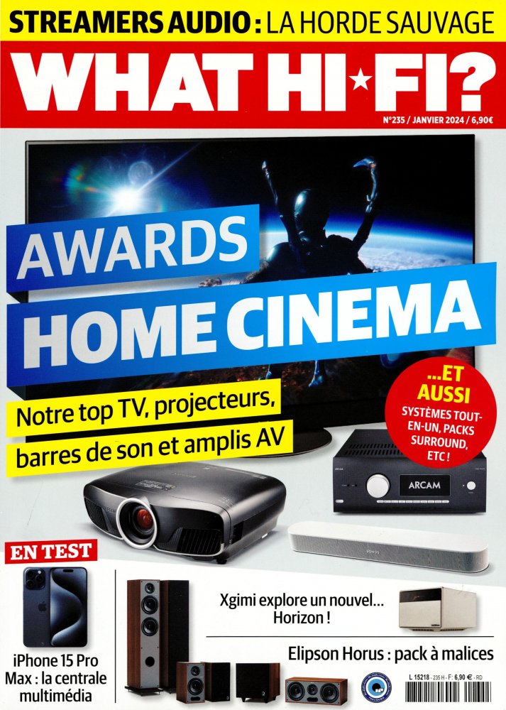 Numéro 235 magazine What HI-FI ?  Son & Home Cinéma
