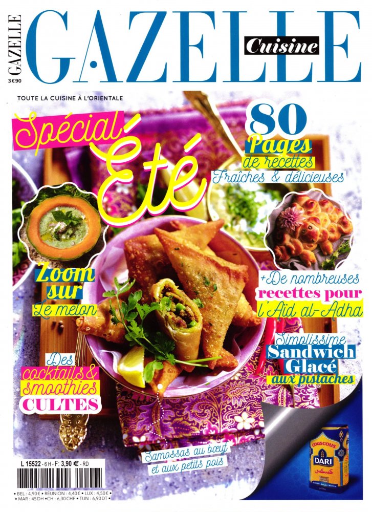 Numéro 6 magazine Gazelle Cuisine