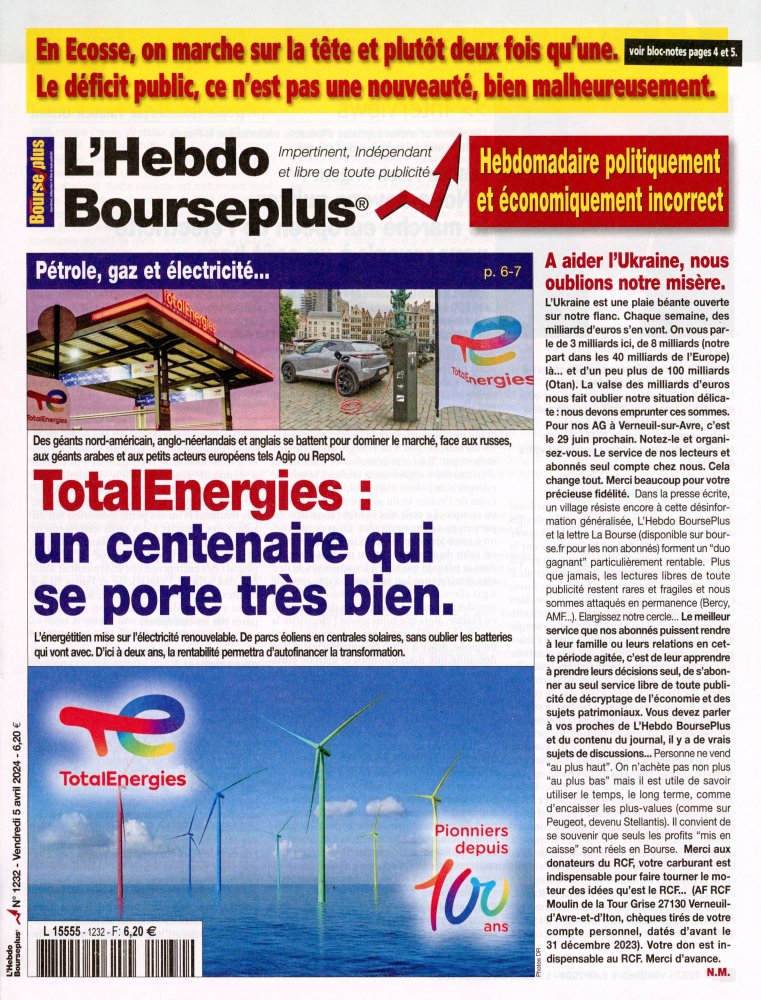 Numéro 1232 magazine L'Hebdo Bourseplus