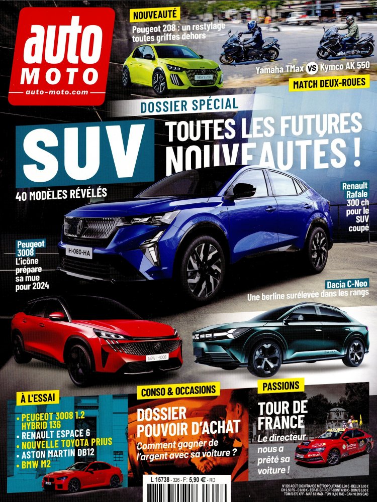Numéro 326 magazine Auto Moto