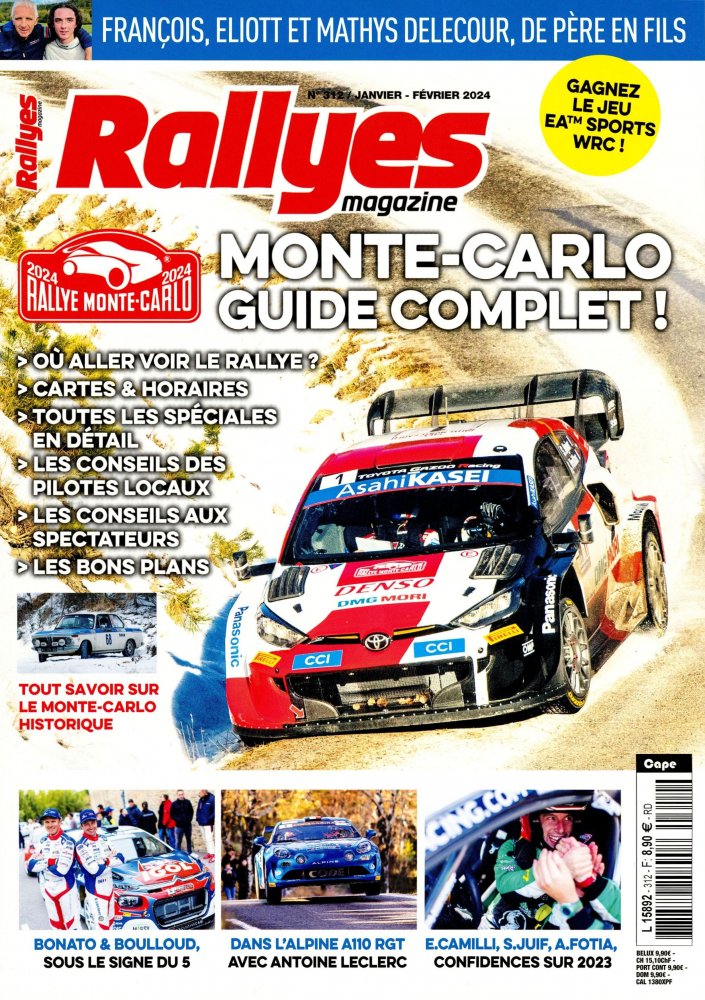 Numéro 312 magazine Rallyes Magazine