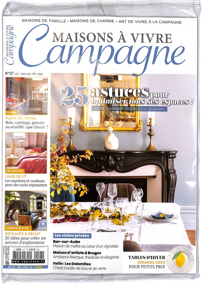 Numéro 127 magazine Maisons à Vivre Campagne + 2ème Magazine