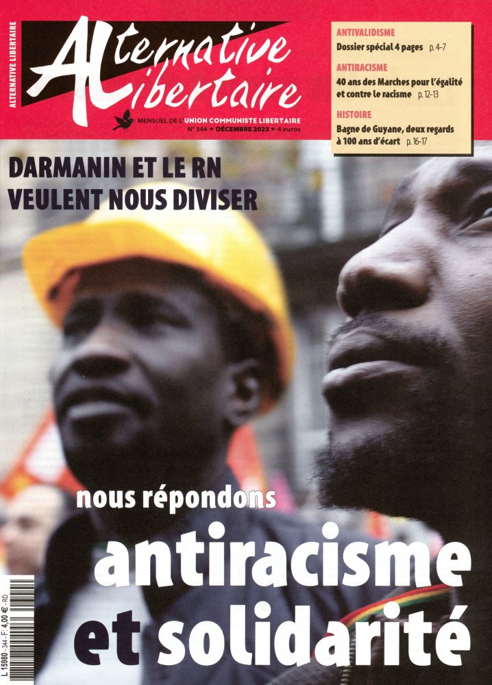 Numéro 344 magazine Alternative Libertaire