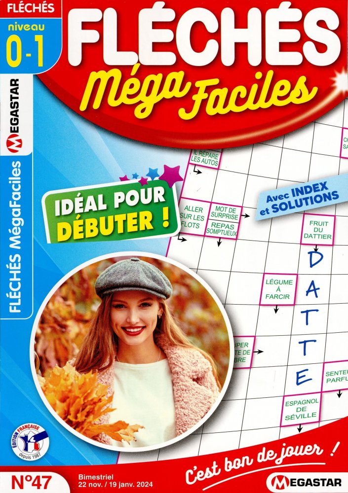 Numéro 47 magazine MG Fléchés Méga Faciles Niv 0-1