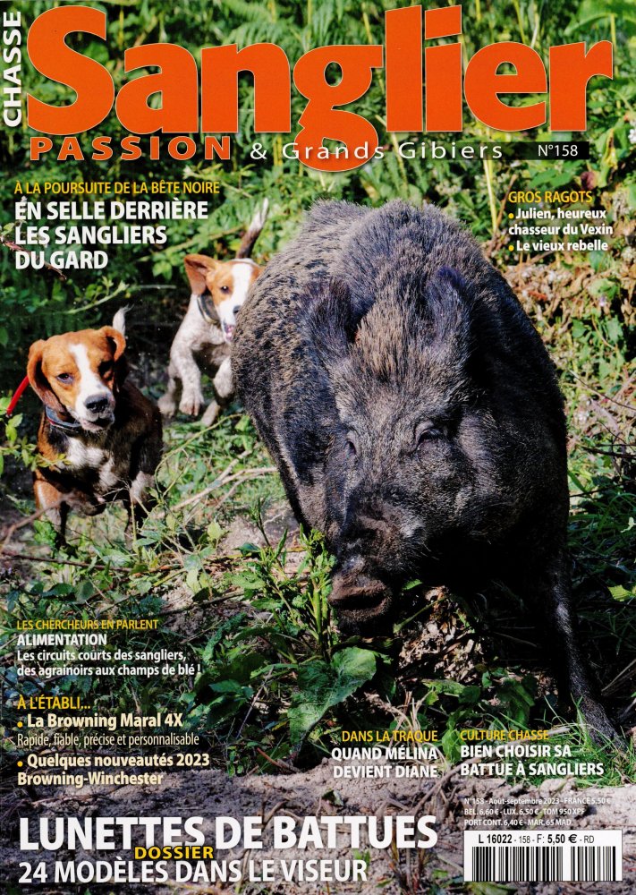 Numéro 158 magazine Chasse Sanglier Passion & Grands Gibiers