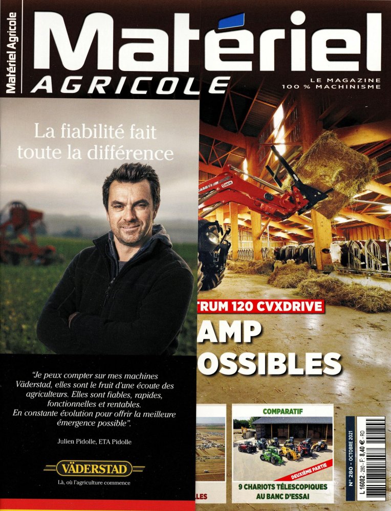 Numéro 280 magazine Matériel Agricole