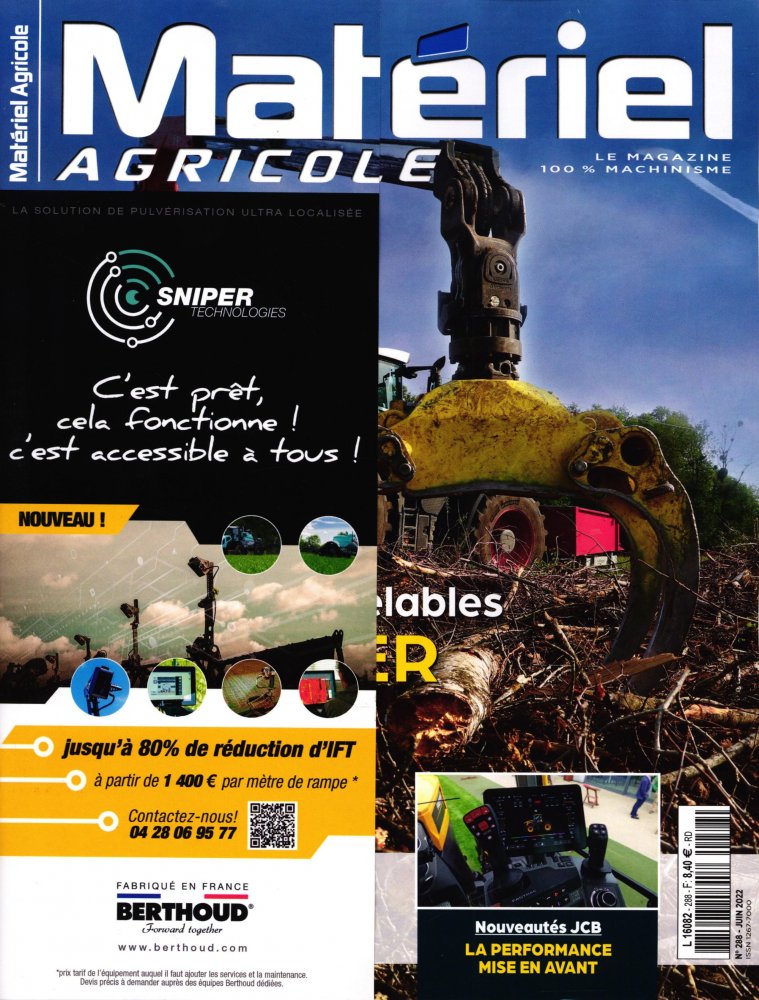 Numéro 288 magazine Matériel Agricole