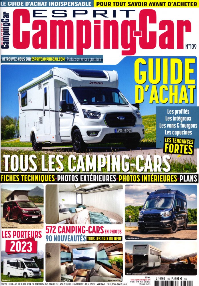 Numéro 109 magazine Esprit Camping-Car