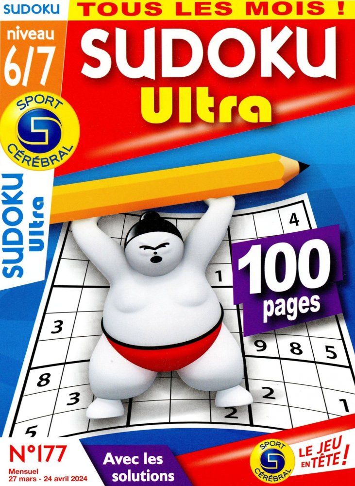 Numéro 177 magazine SC Sudoku Ultra Niv 6/7