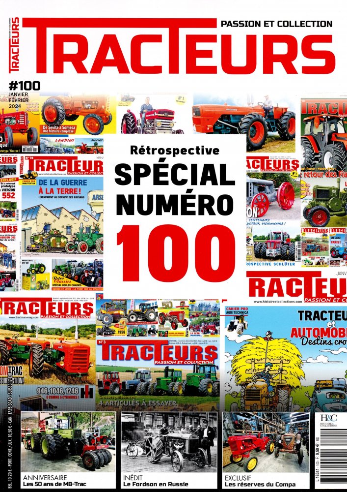 Numéro 100 magazine Tracteurs Passion & Collection