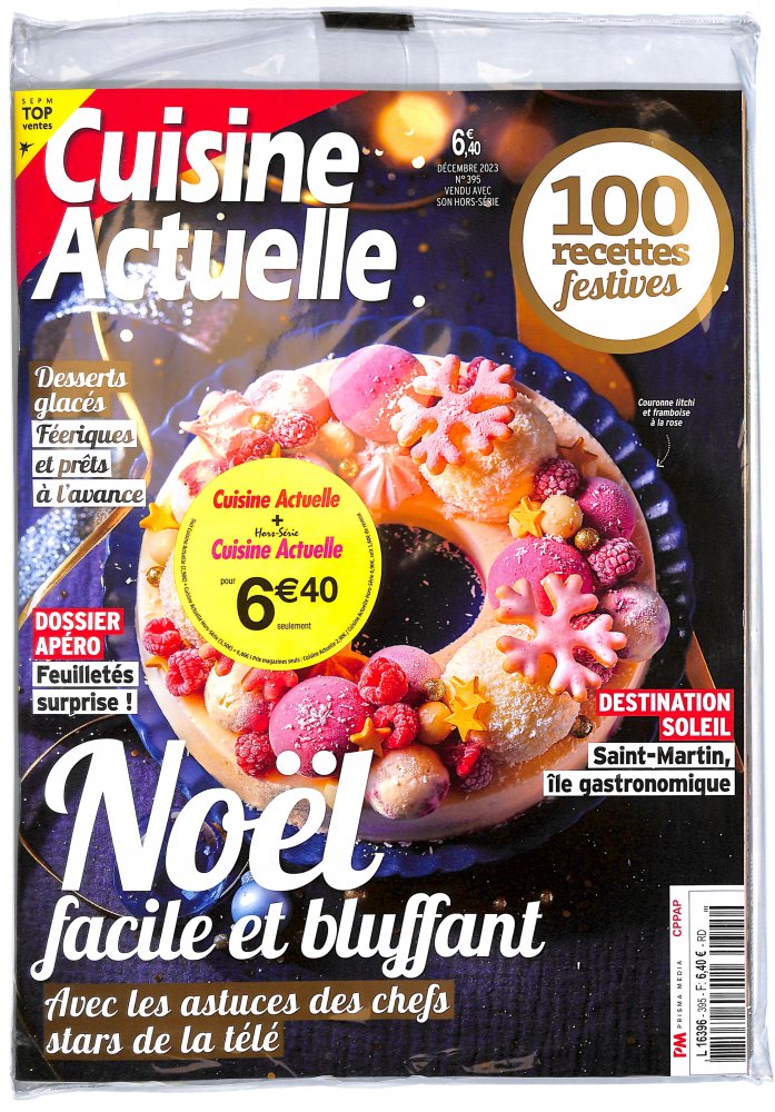 Numéro 395 magazine Cuisine Actuelle + Cuisine Actuelle Hors-Série