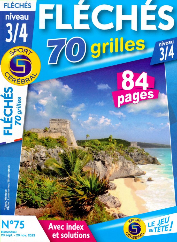 Numéro 75 magazine SC Fléchés 70 grilles Niveau 3/4