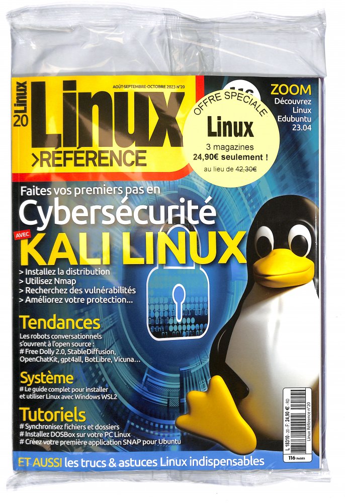 Numéro 20 magazine Offre Linux Référence + 2 Numéros