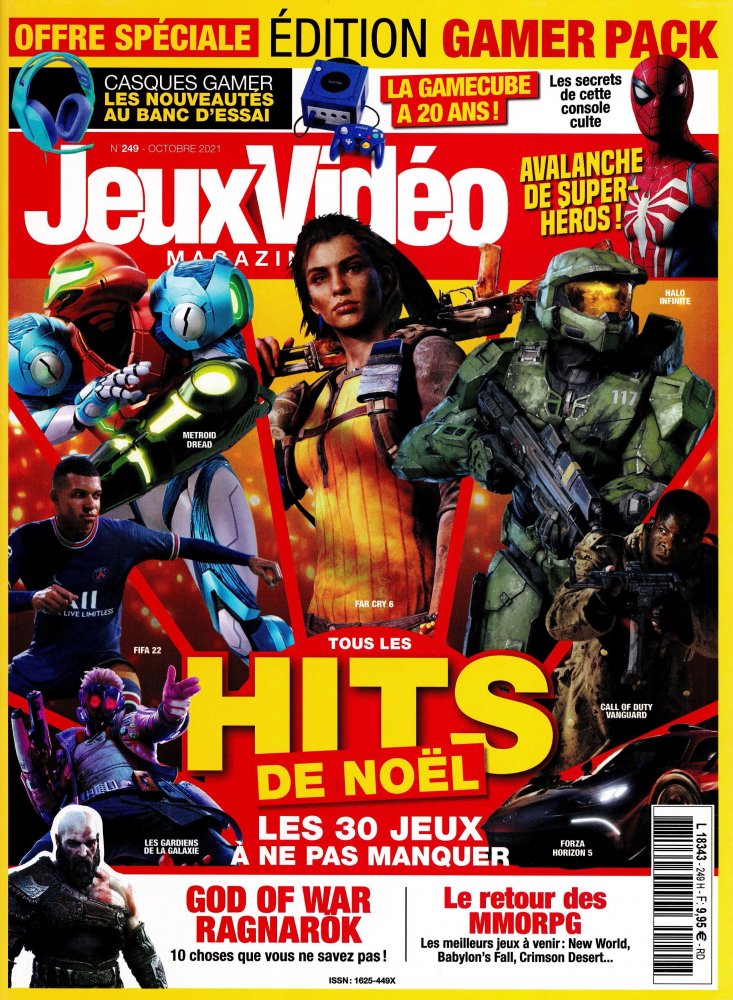 Numéro 249 magazine Jeux Vidéo Gamer Pack