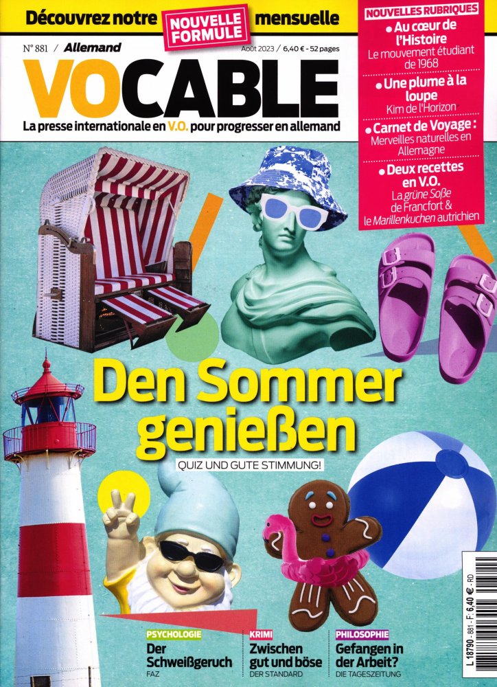 Numéro 881 magazine Vocable Allemand