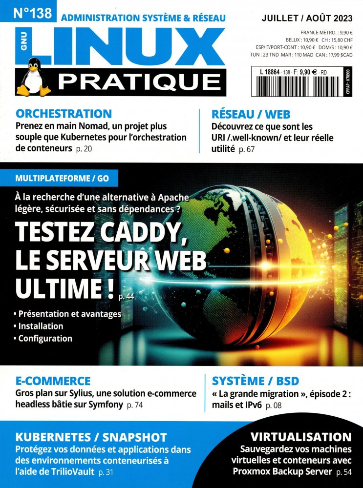 Numéro 138 magazine Linux Pratique Essentiel