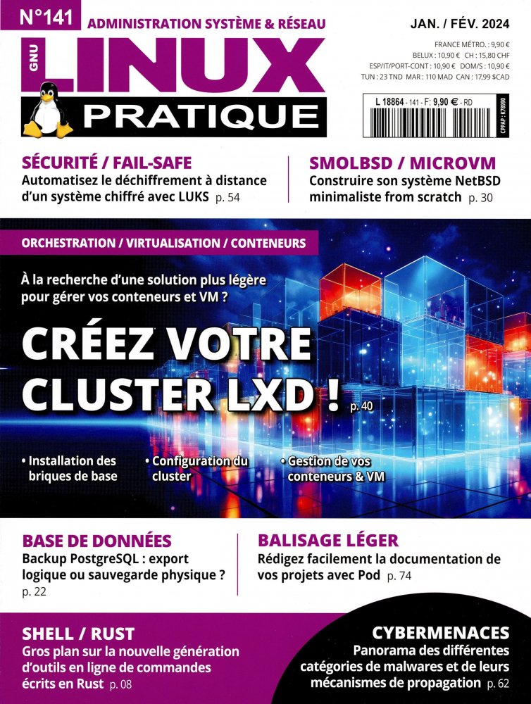 Numéro 141 magazine Linux Pratique Essentiel