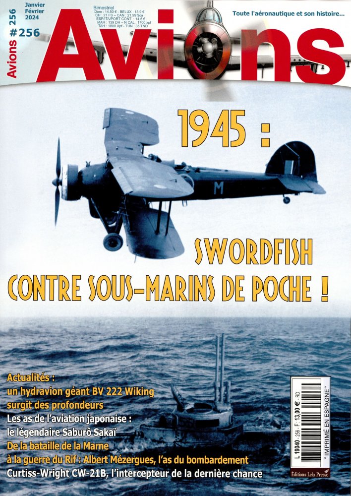 Numéro 256 magazine Avions
