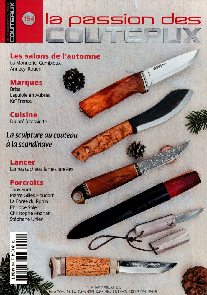 Numéro 154 magazine La Passion des Couteaux