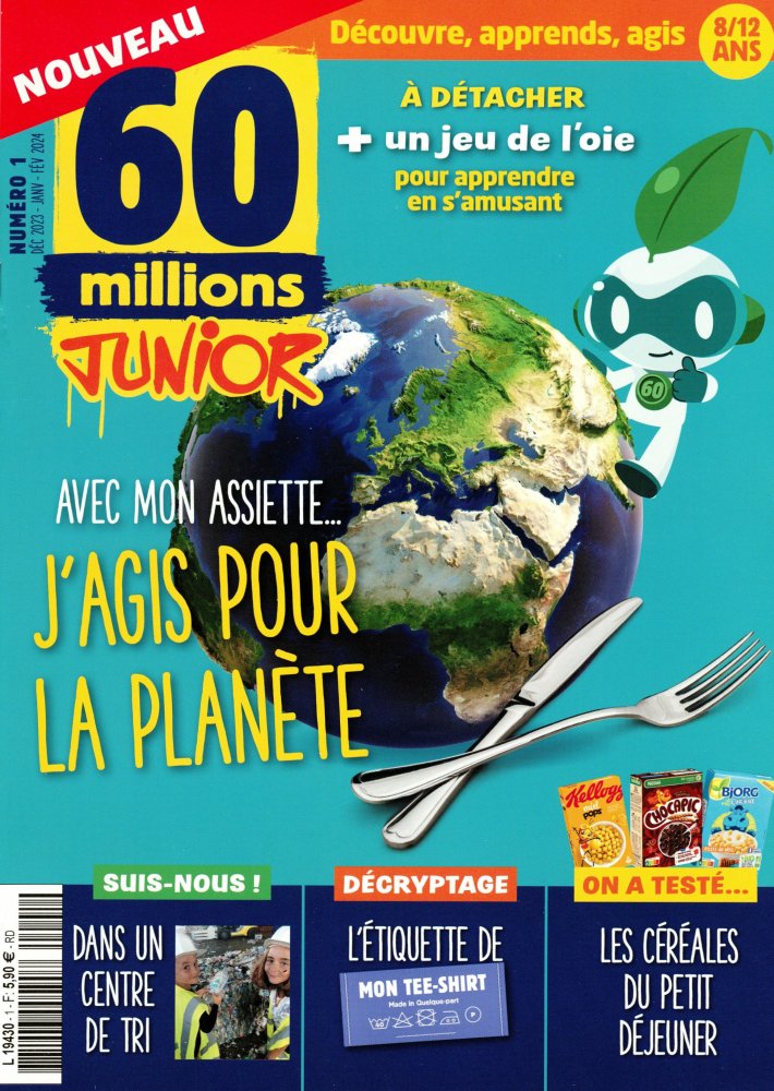 Numéro 1 magazine 60 Millions Junior