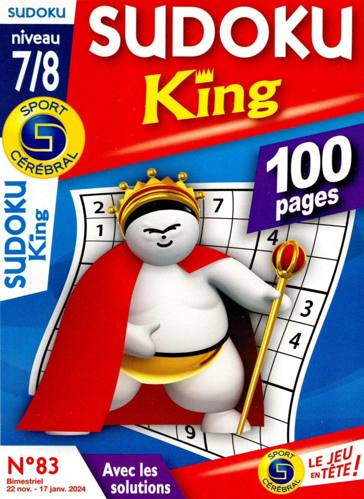 Numéro 83 magazine SC Sudoku King Niv 7/8