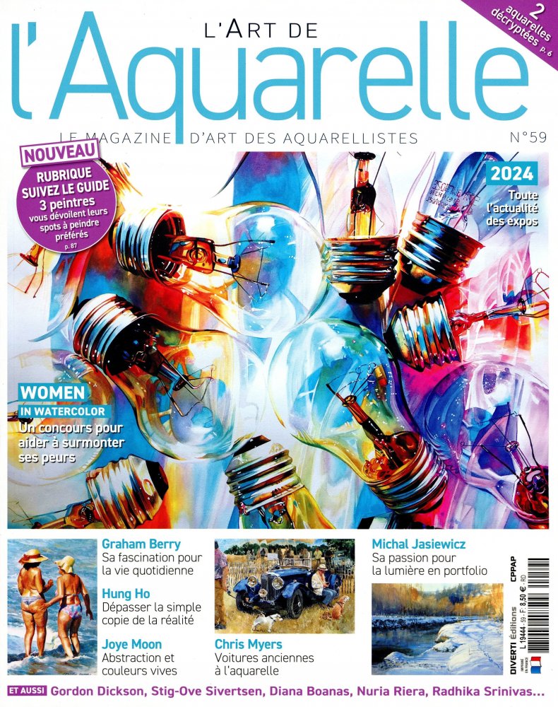 Numéro 59 magazine L'Art de L'Aquarelle