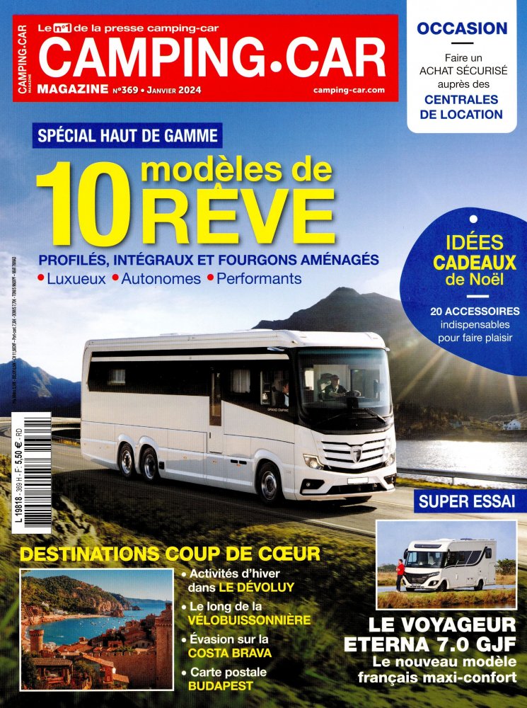 Numéro 369 magazine Camping-Car Magazine
