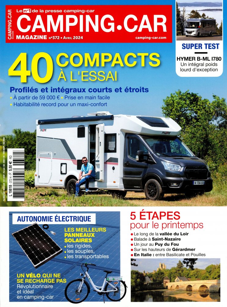 Numéro 372 magazine Camping-Car Magazine