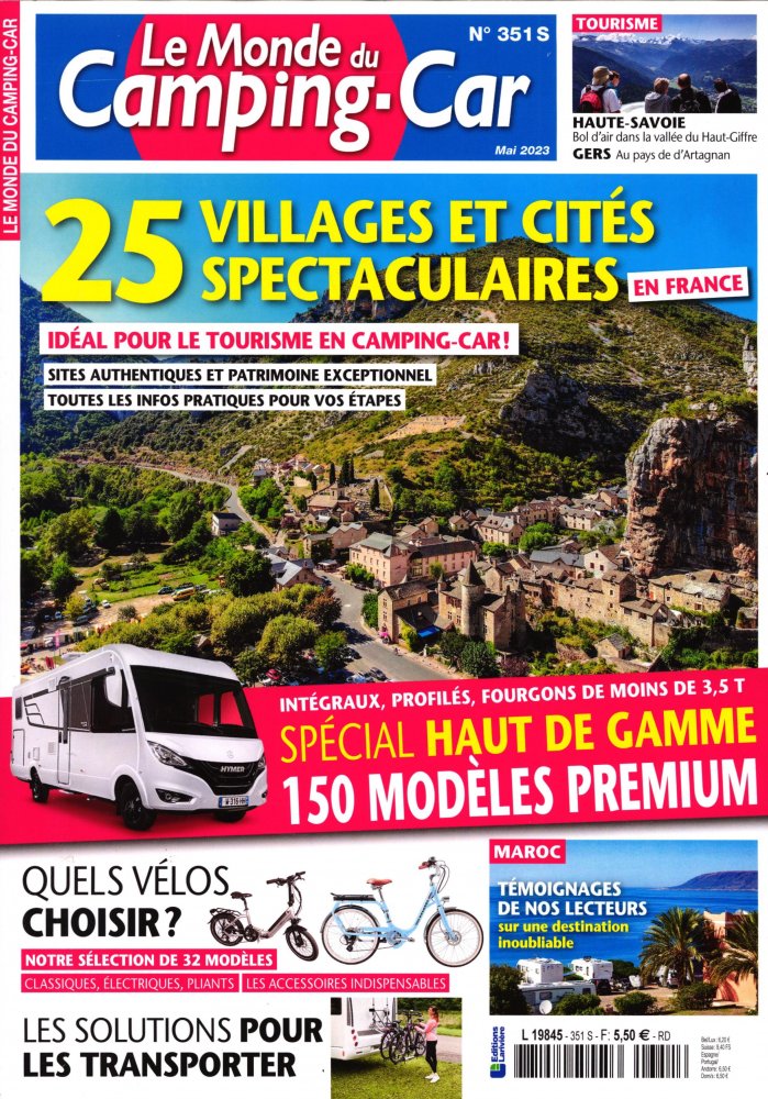 Numéro 351 magazine Le Monde du Camping-Car