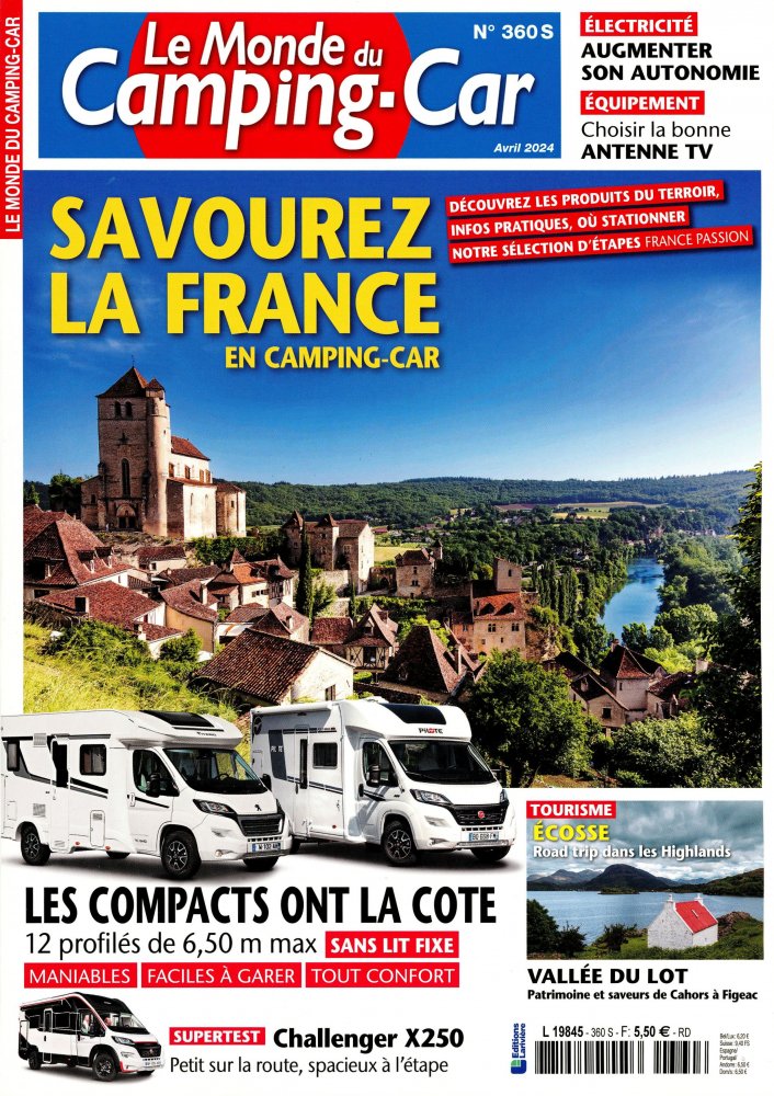 Numéro 360 magazine Le Monde du Camping-Car