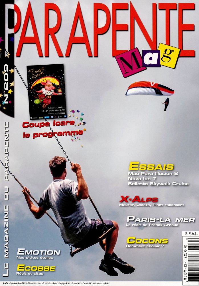 Numéro 209 magazine Parapente Mag