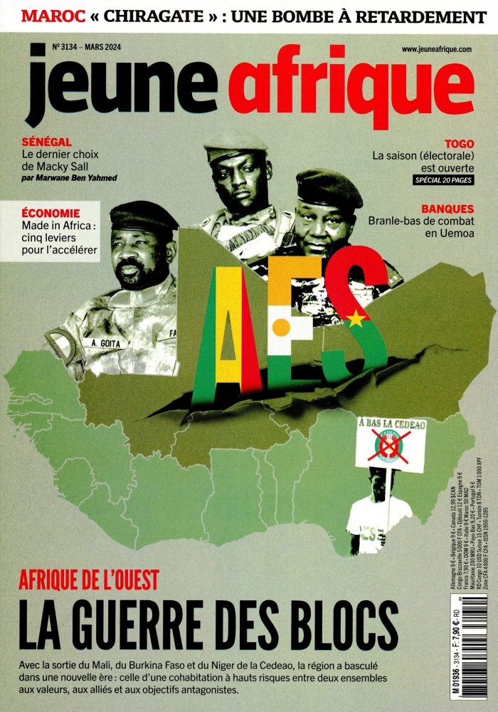 Numéro 3134 magazine Jeune Afrique