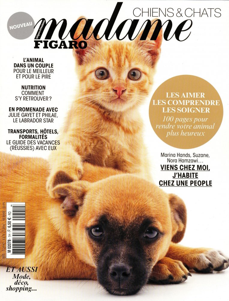 Numéro 1 magazine Madame Figaro Hors-Série Chiens & Chats