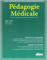 Magazine Pédagogie Médicale