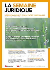 La Semaine Juridique - Administrations et collectivités territoriales