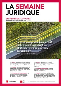 Magazine La Semaine Juridique - Entreprise et Affaires