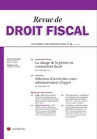 Magazine Revue de Droit Fiscal