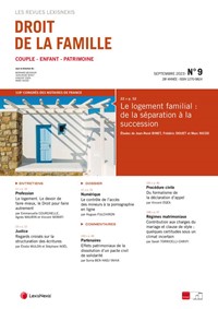 Magazine Droit de la Famille