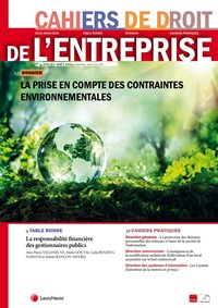 Magazine Cahiers de Droit de l'entreprise