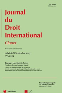 Magazine Journal du Droit International