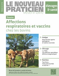 Le Nouveau Praticien Vétérinaire – élevages et santé