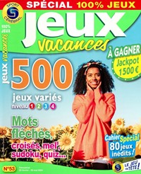 Magazine Jeux vacances Spécial 100% jeux